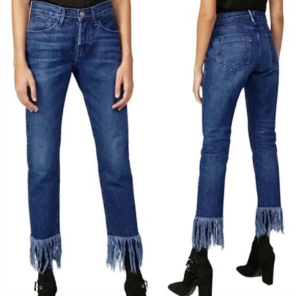 3x1 Jeans Fringe Straight Crop Jean - Picture 12 of 12